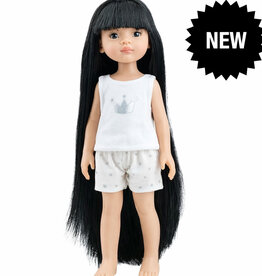Paola Reina poppen Paola Reina Amigas doll Liu with super long hair