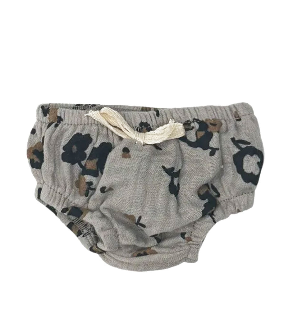 Minikane  Minikane trousers / culottes for Gordi dolls / grey with floral print
