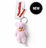 Monchhichi Monchhichi keychain tie die pink