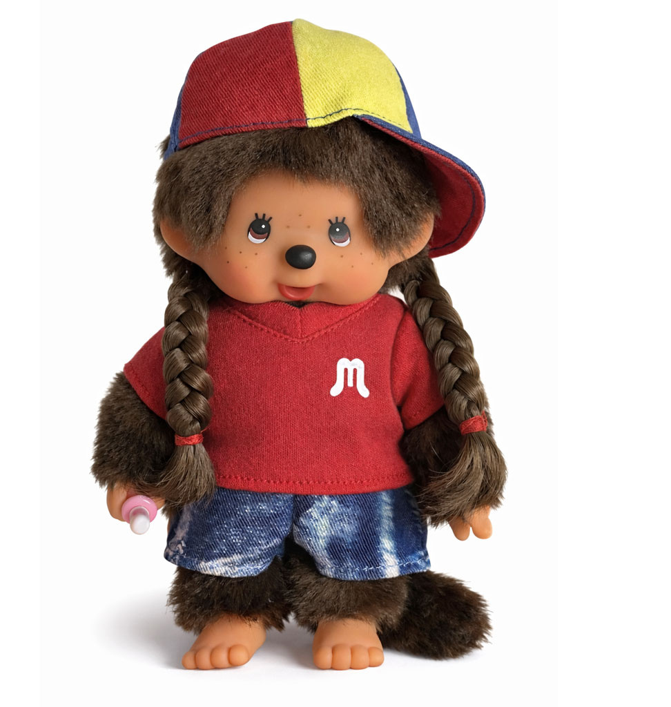 Monchhichi Monchhichi college girl met lange vlechten