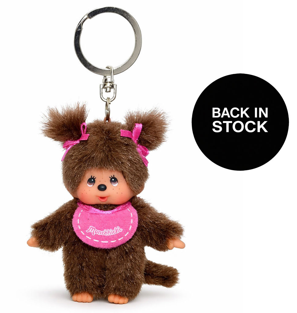 Monchhichi Monchhichi sleutelhanger meisje / roze