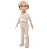 Minikane  Minikane Amigas Puppenkleidungsset Ensemble Roxane en maille tricot beige mit Paar Guêtres