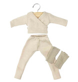 Minikane  Minikane Amigas doll clothing set Ensemble Roxane en maille tricot beige with pair of guêtres