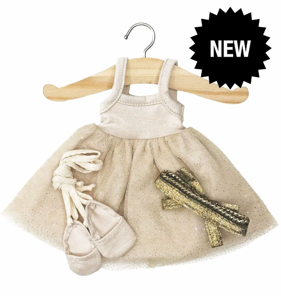 Minikane  Minikane Amigas poppen kledingset ballet ensembe tutu Rosella doré