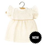 Minikane  Minikane Amigas poppen / Robe Daisy en gaze de coton écru