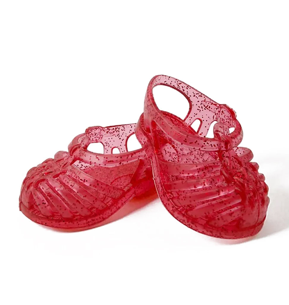 Minikane  Minikane plastic sandals with glitter for Gordi dolls / color cherry