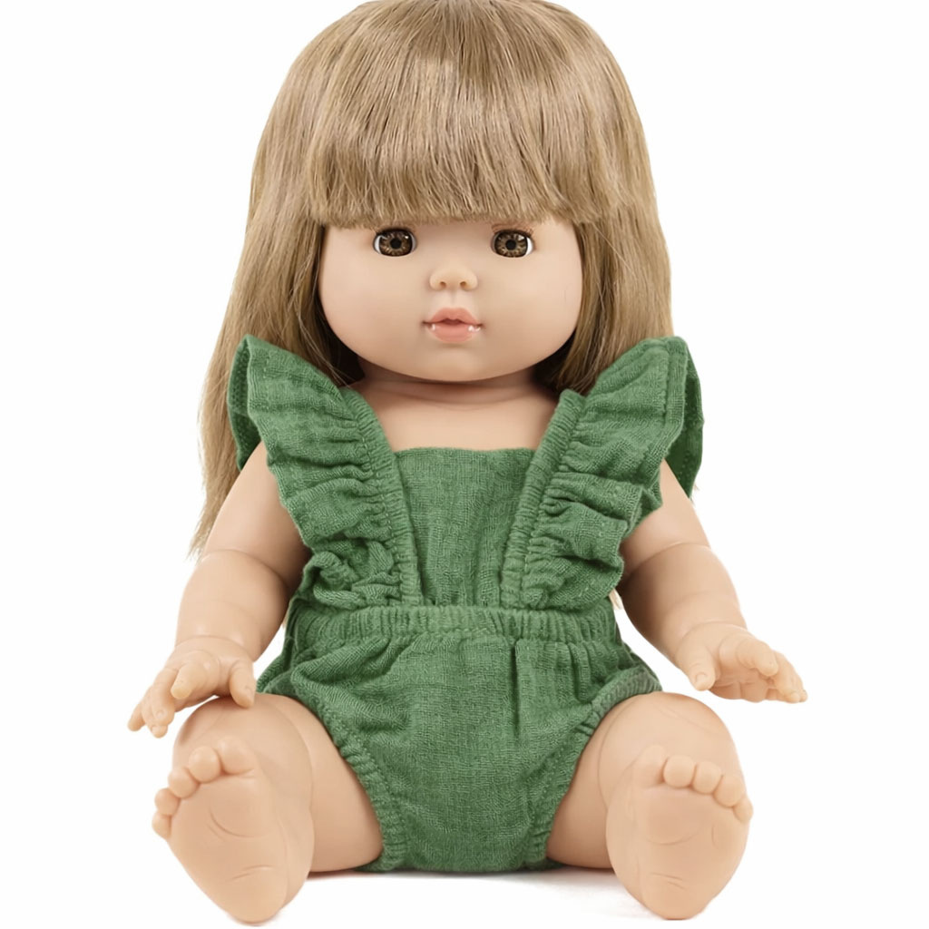 Minikane  Minikane Barboteuse retro Lou en gaze de coton ortie / Gordi poppen