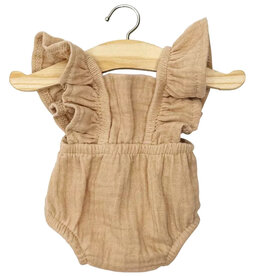 Minikane  Minikane Barboteuse retro Lou and gaze de coton latte / Gordi dolls