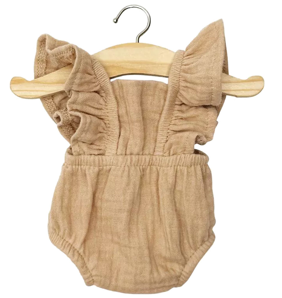 Minikane  Minikane Barboteuse Retro Lou en Gaze de Cotonlatte / Gordi Puppen