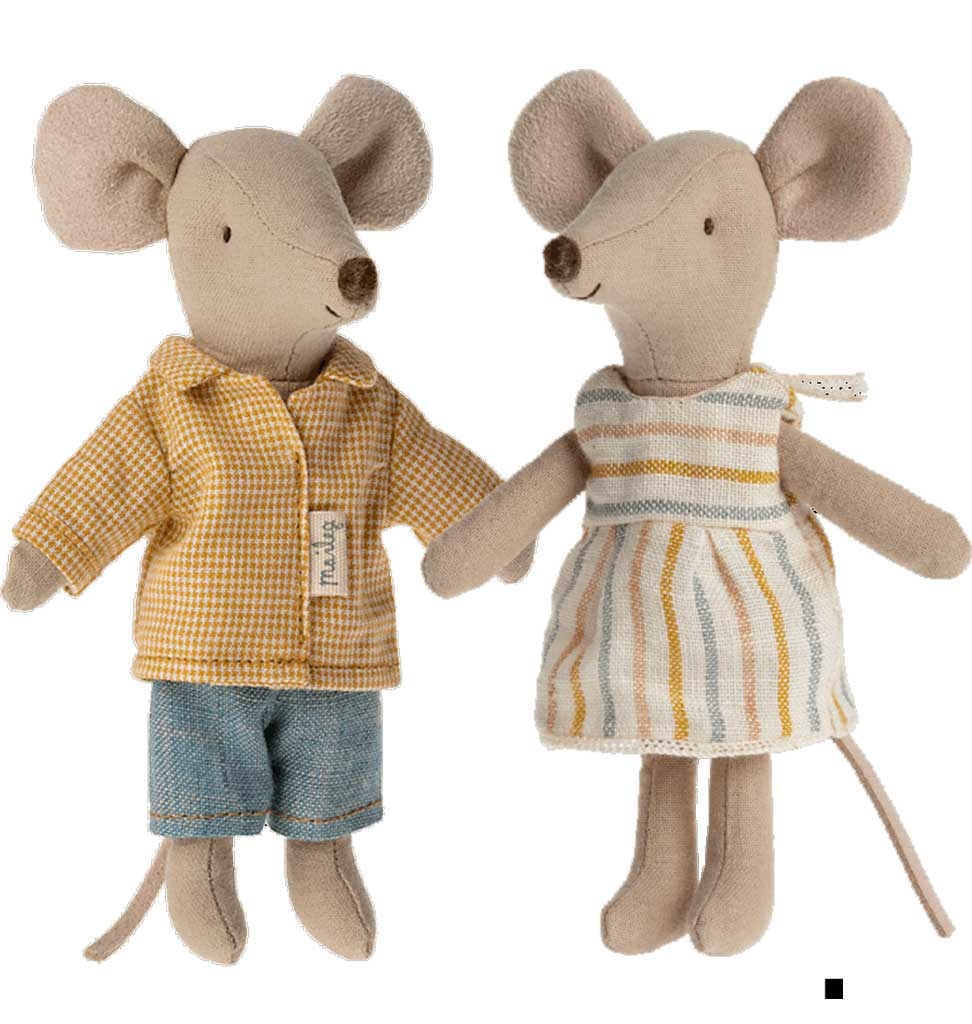 Maileg Maileg Big Brother mouse in pajamas in a matchbox