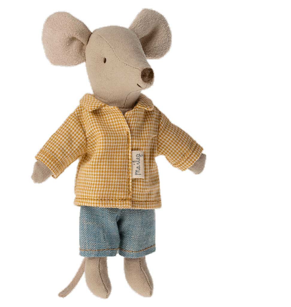 Maileg Maileg Großer Bruder Maus im Schlafanzug in einer Streichholzschachtel