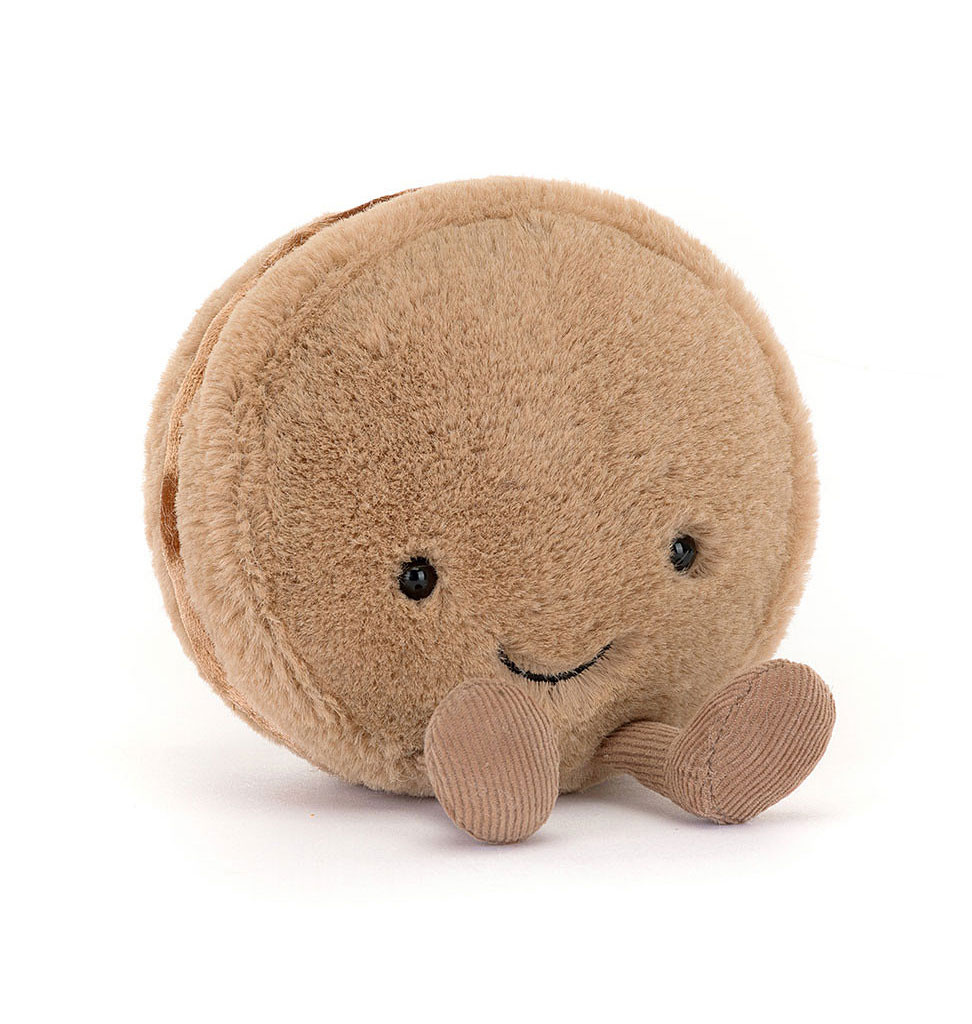 Jellycat knuffels Jellycat Amuseables Mona Macaron / Schokolade