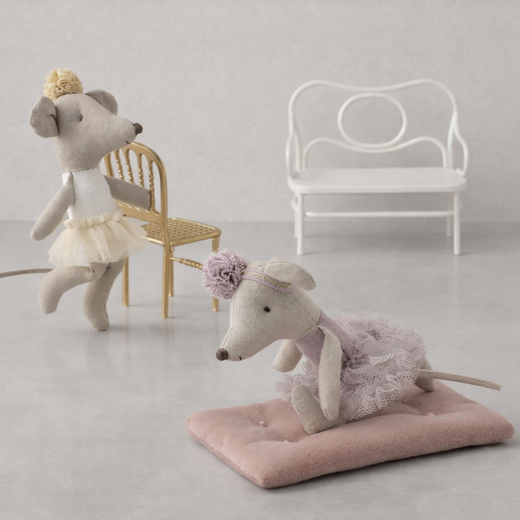 Maileg Maileg little sister ballerina mouse / off-white