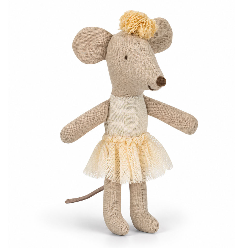 Maileg Maileg little sister ballerina muis / off-white