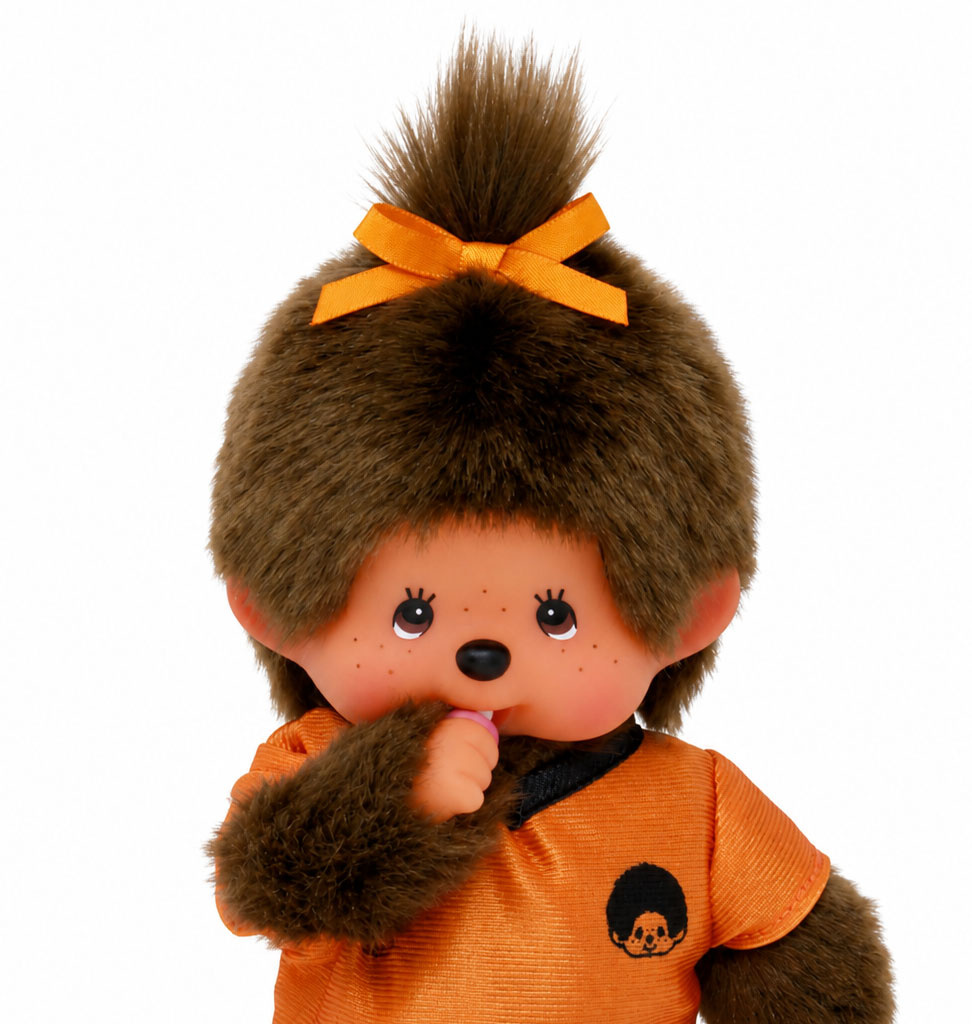Monchhichi Monchhichi girl in orange football kit / World Cup 2026