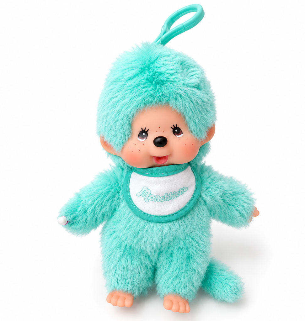 Monchhichi Monchhichi sleutelhanger / groenblauw