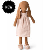 Maileg Maileg bunny / size 3 / chocolate brown with dress, panties and shoes