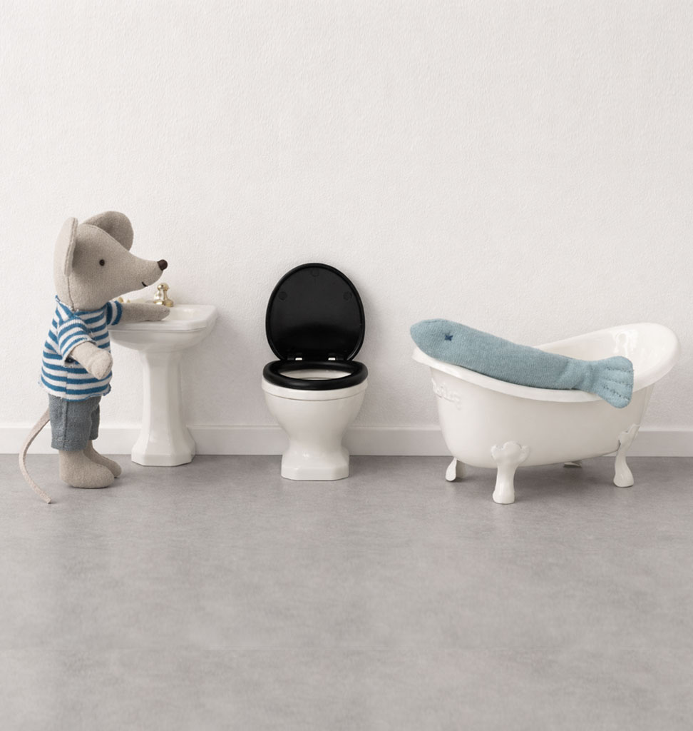 Maileg Maileg water closet for mice / off white