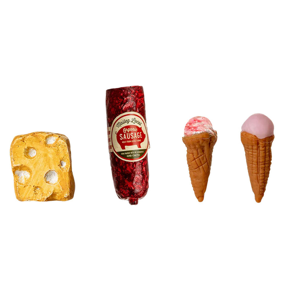 Maileg Maileg koelkast met eten voor de muisjes / off white