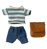 Maileg Maileg Big Brother clothing set with brown bag