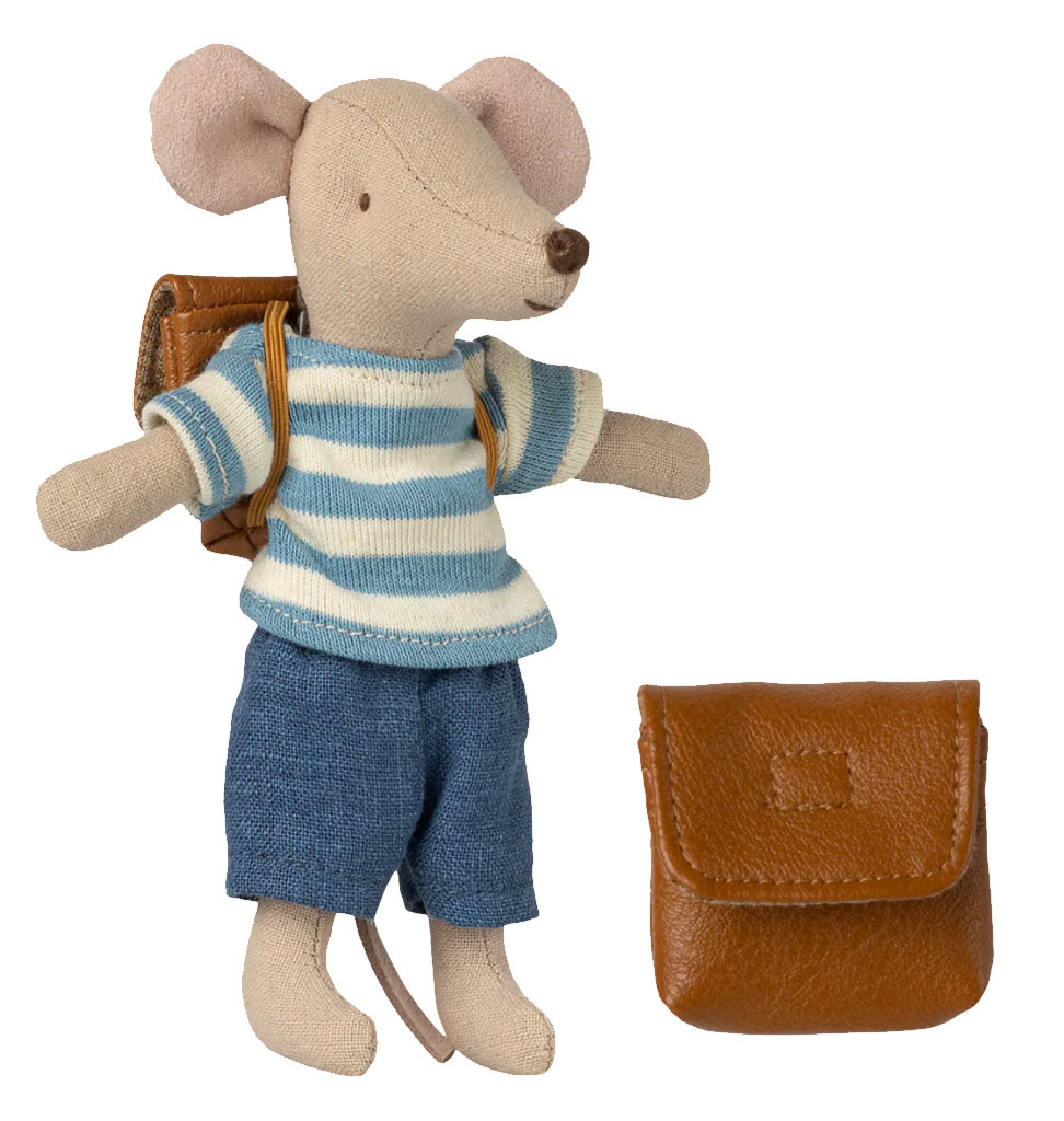 Maileg Maileg Big Brother clothing set with brown bag