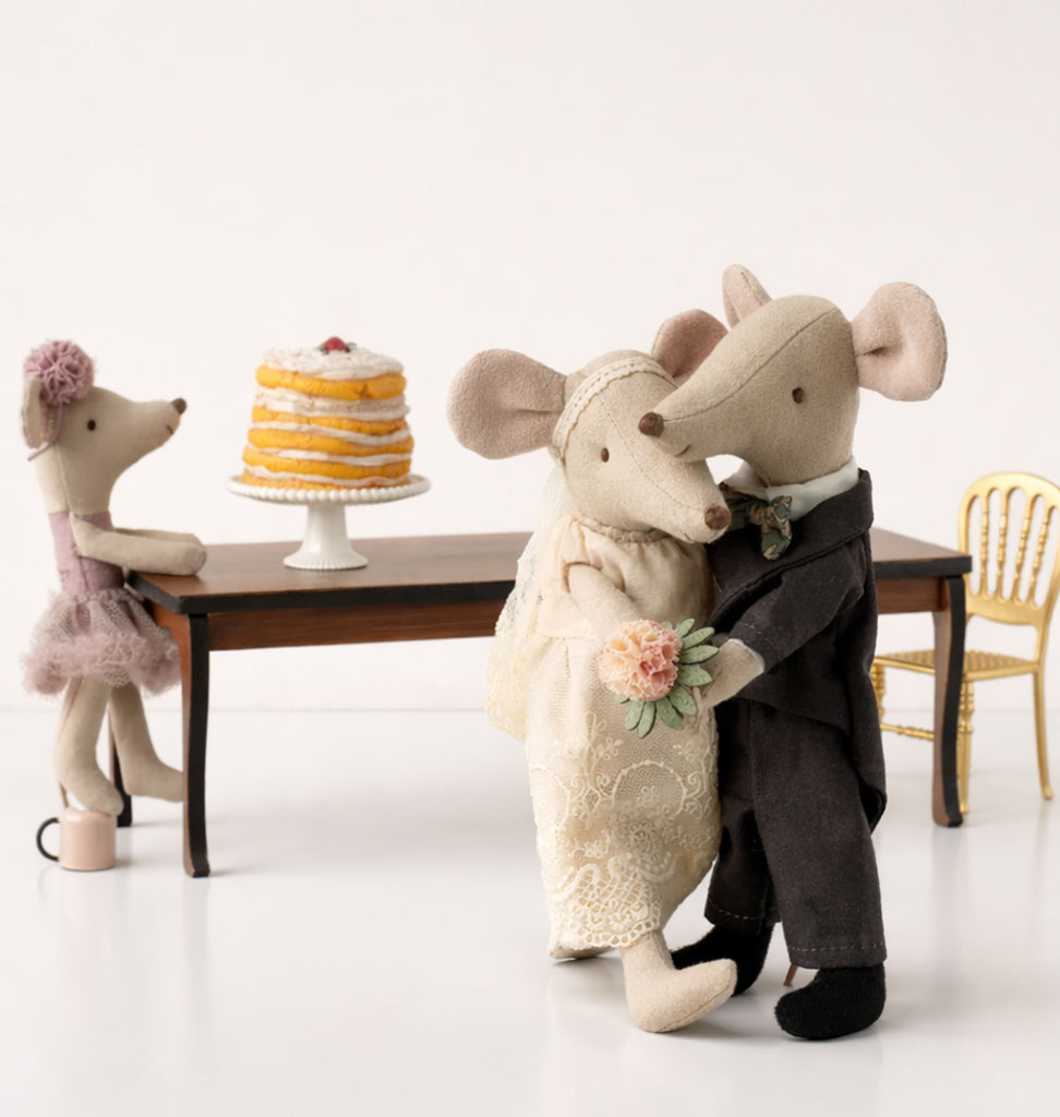 Maileg Maileg clothing set wedding dress for mother mouse