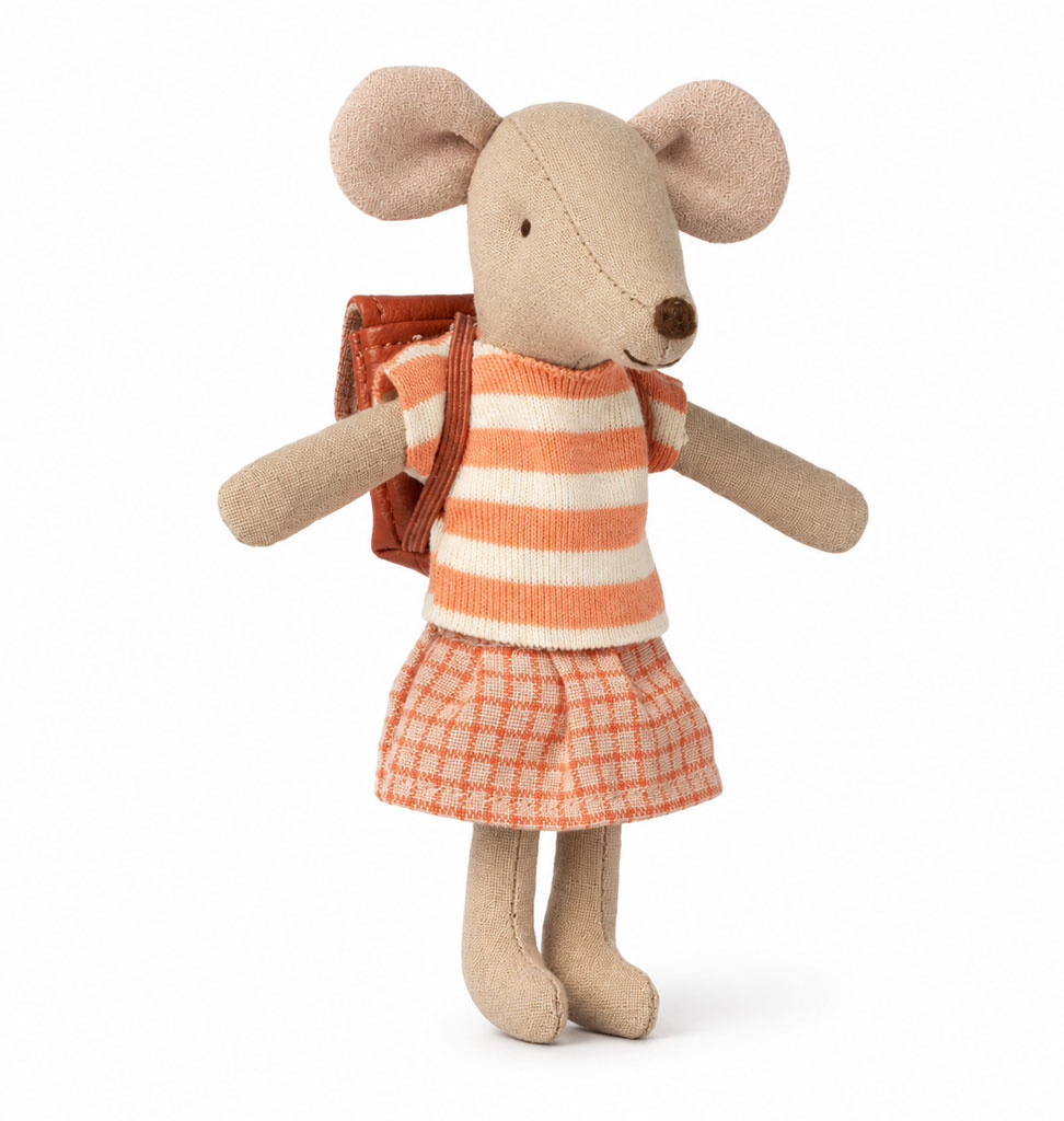 Maileg Maileg Big Sister kledingset met tas / coral