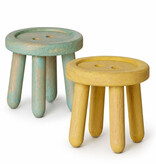Maileg Maileg stools / chairs set of 2 mint and yellow