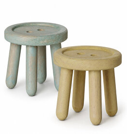 Maileg Maileg stools / chairs set of 2 mint and yellow