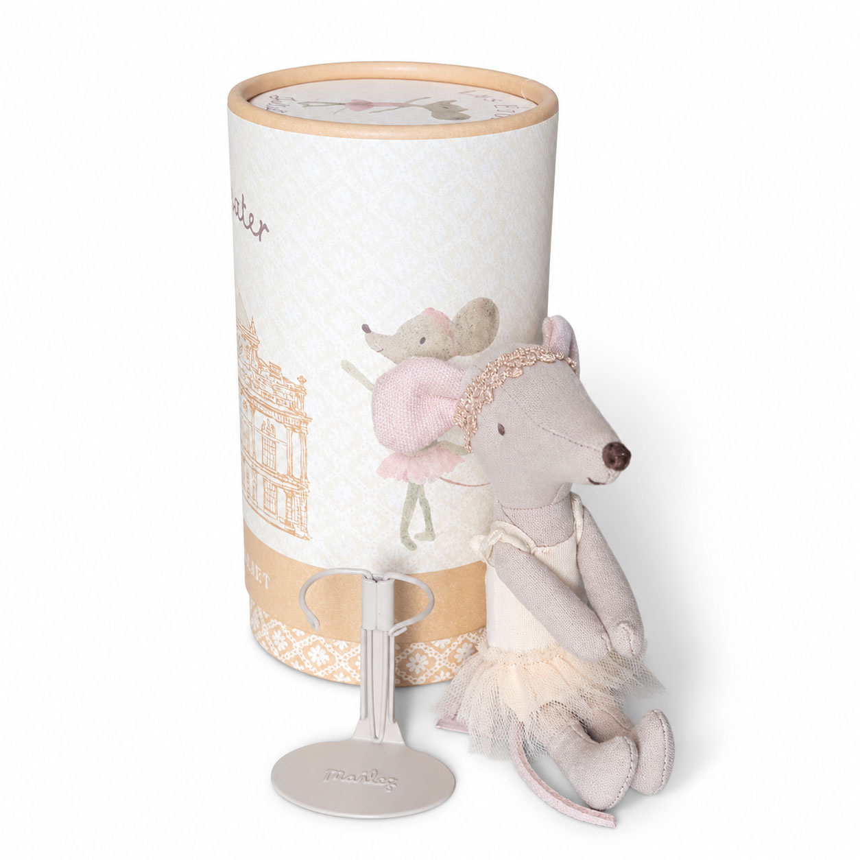Maileg Maileg ballet dancer Big Sister mouse with stand and gift box