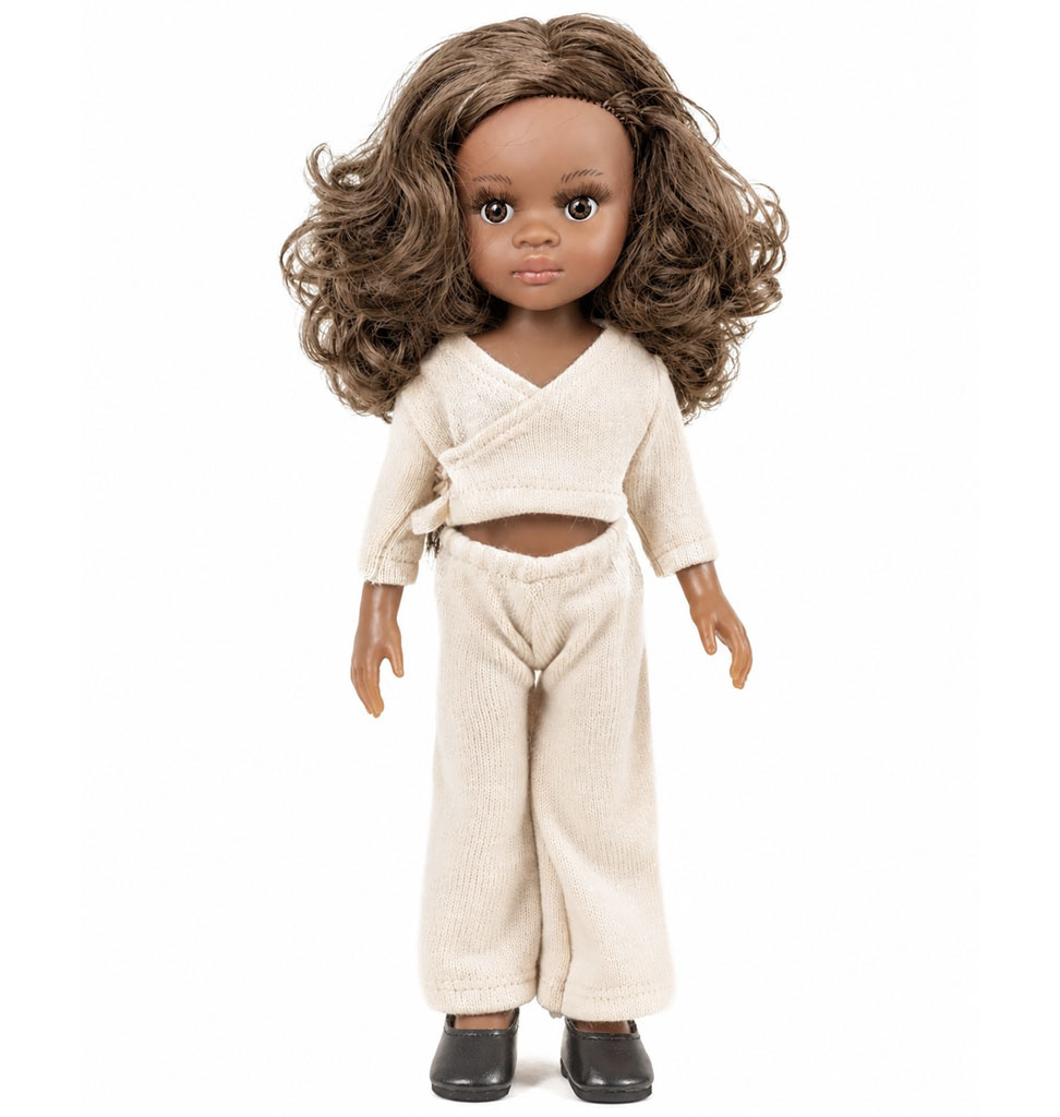 Minikane  Paola Reina zwarte schoenen voor Amigas poppen
