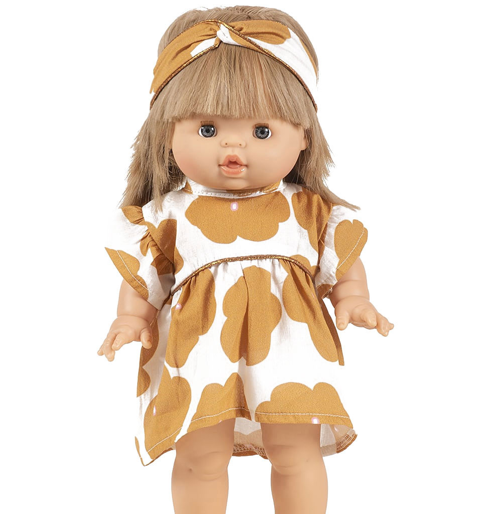 Minikane  Minikane Gordi doll dress robe Daisy with headband / floral print