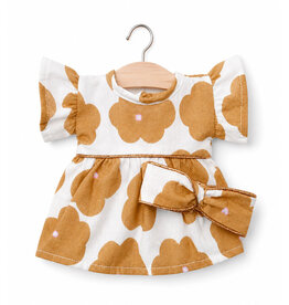 Minikane  Minikane Gordi poppenjurk robe Daisy met hoofdband / bloemenprint