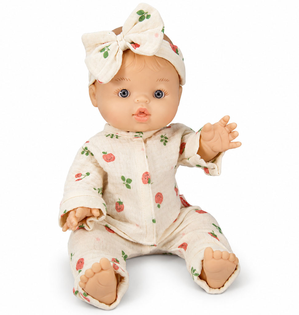 Heless Heless Gordi Puppen-Babyoutfit mit Stirnband aus Bio-Baumwolle