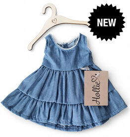 Hollie Hollie Gordi doll dress beach soft denim for Gordi dolls
