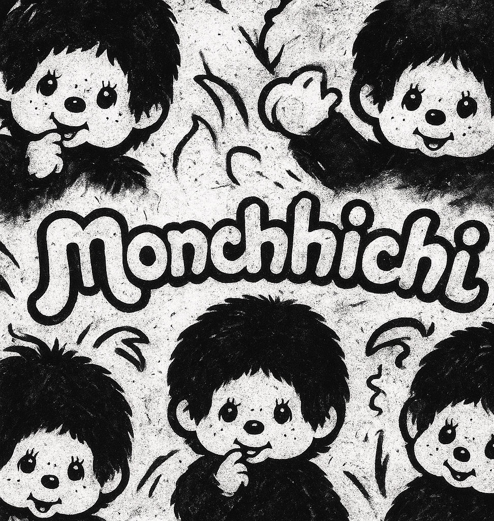 Monchhichi Monchhichi 'bebichhichi' basic girl with bib and pacifier