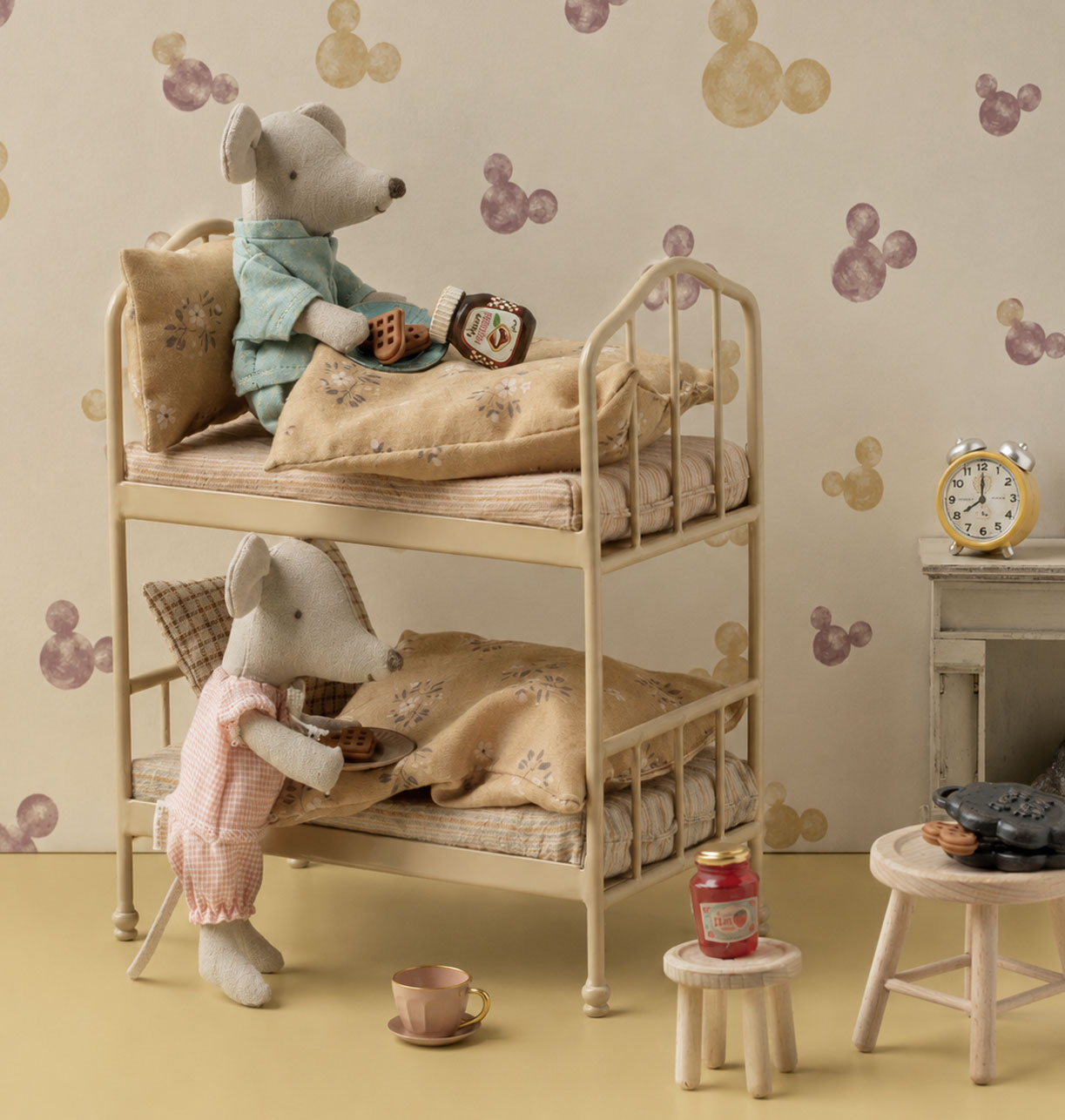 Maileg Maileg stapelbed met beddengoed voor de muisjes