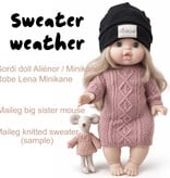 Minikane  Minikane Strickkleid für Gordi-Puppen / Robe Lena / rosa