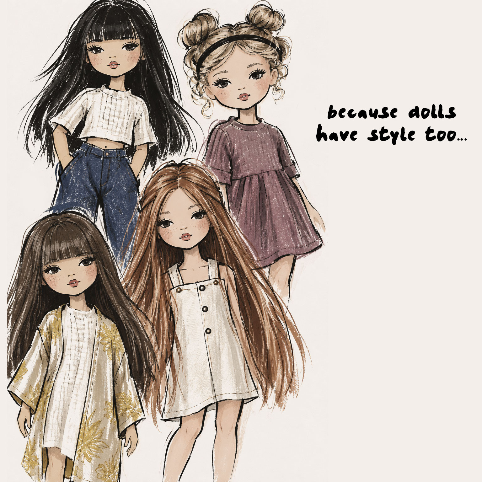 Paola Reina poppen Paola Reina Amigas pop Cristi met salopette van Orange Toys