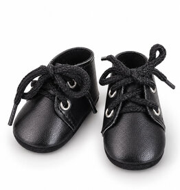 Paola Reina poppen Paola Reina black lace-up shoes for Amigas dolls