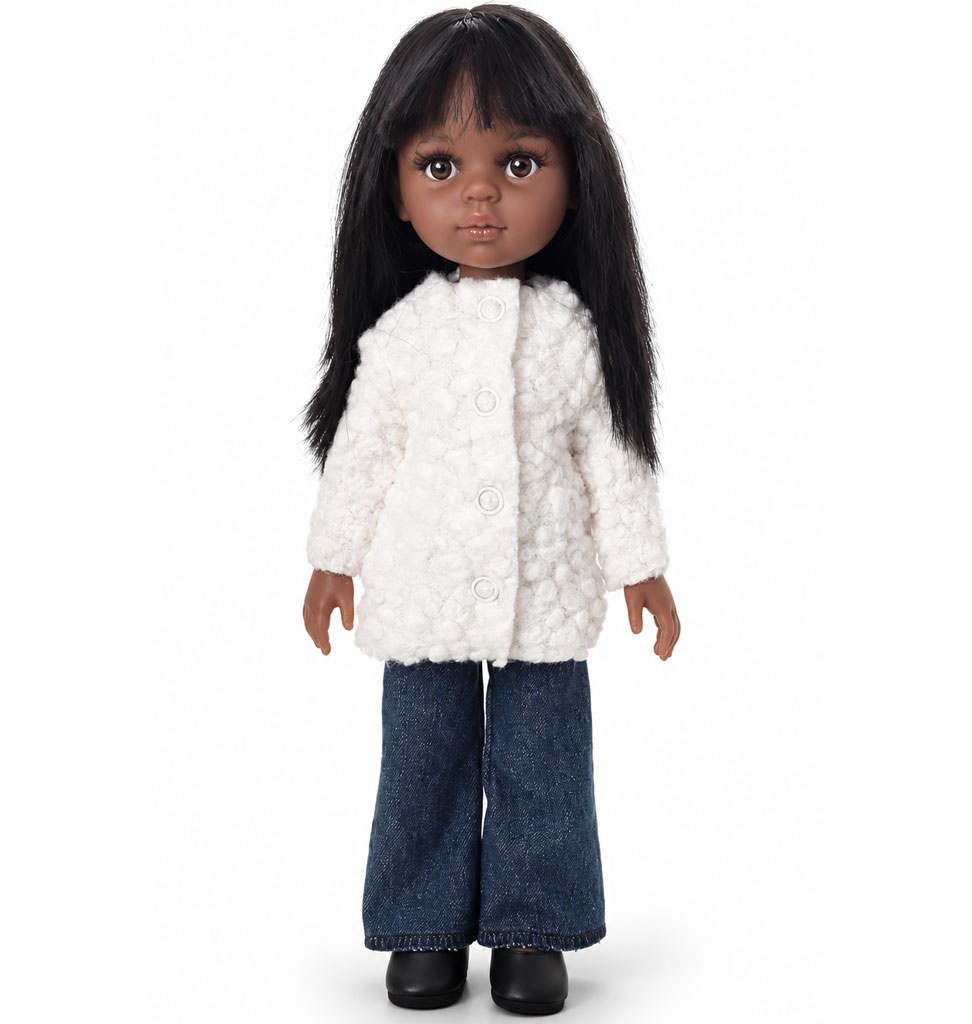Orange Toys Bouclé coat for Amigas dolls