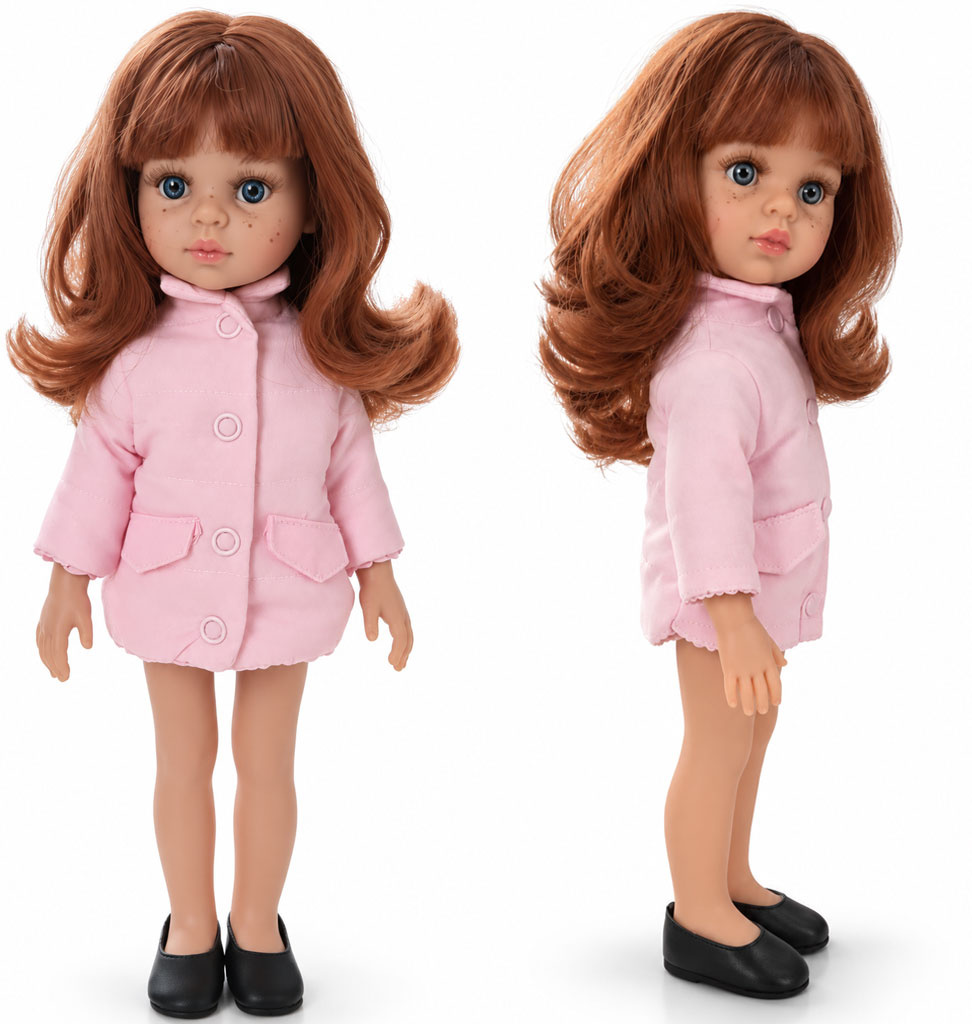 Orange Toys Rosa Steppjacke für Amigas-Puppen
