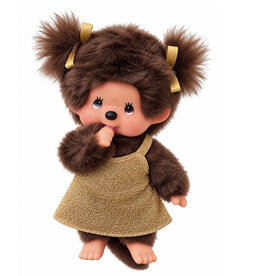 Monchhichi Monchhichi meisje met gouden glitterjurk