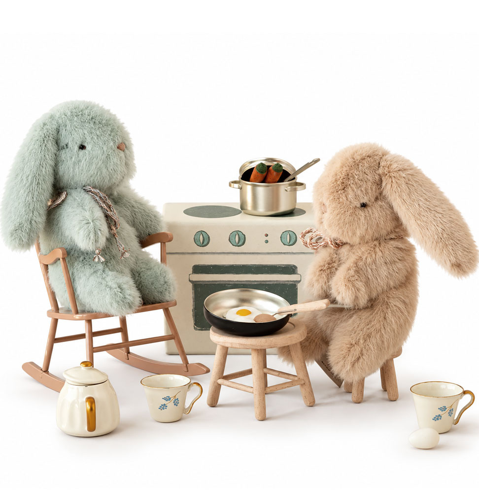 Maileg Maileg Mini-Hase, cremefarbener Pfirsich