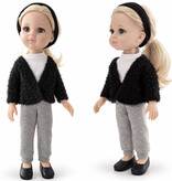 Paola Reina poppen Paola Reina cardigan made of glossy yarn for Amigas dolls
