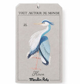 Moulin Roty Moulin Roty plush heron / tout autour du monde collection
