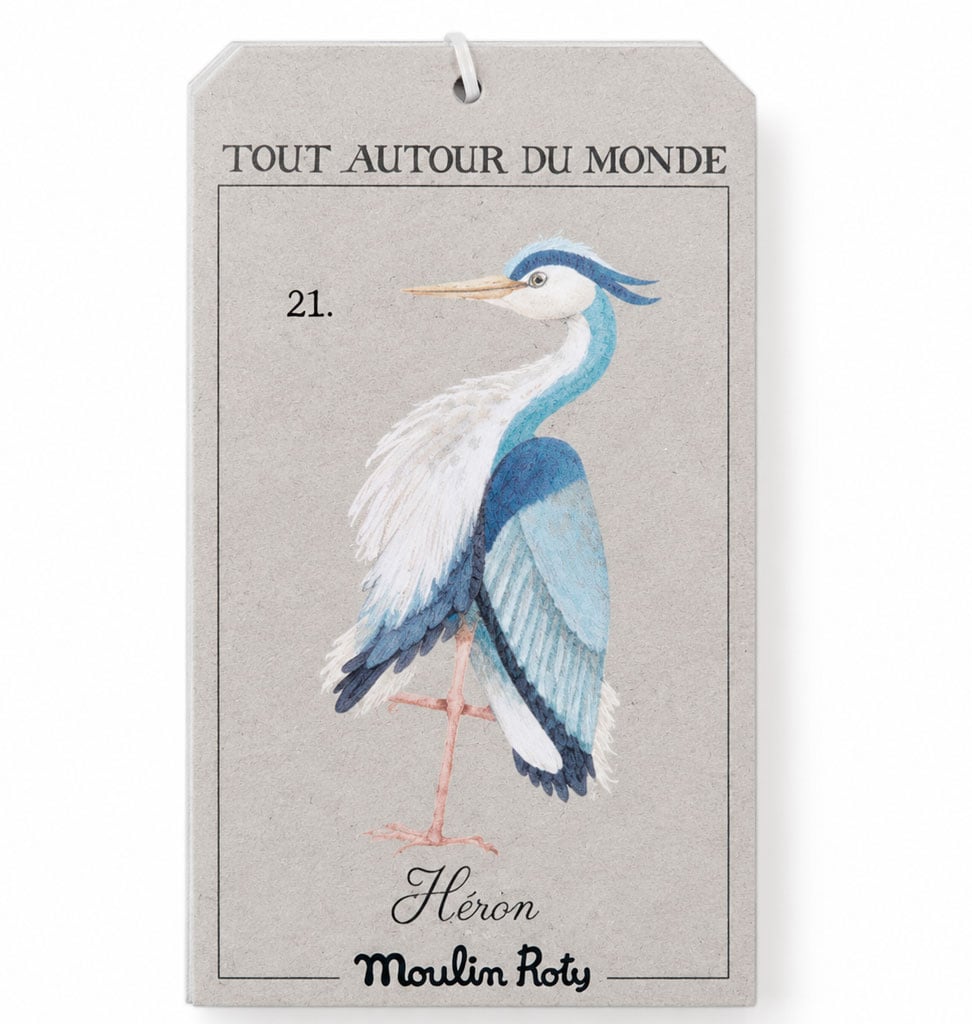 Moulin Roty Moulin Roty knuffelreiger / tout autour du monde collectie