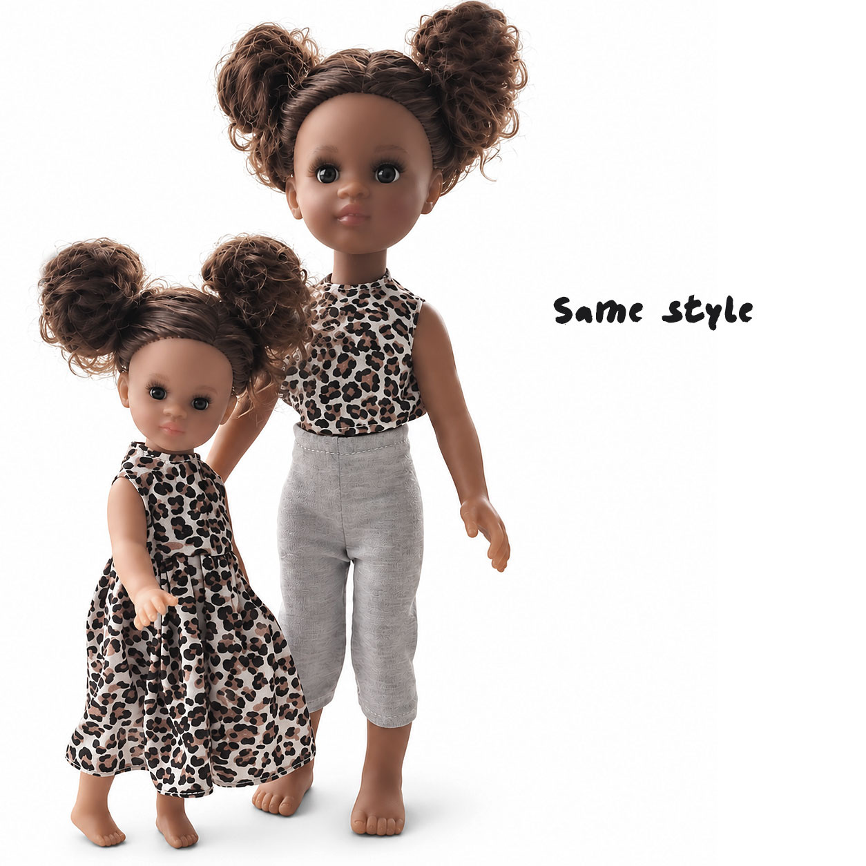 Orange Toys Mini Amigas jurkje met luipaardprint