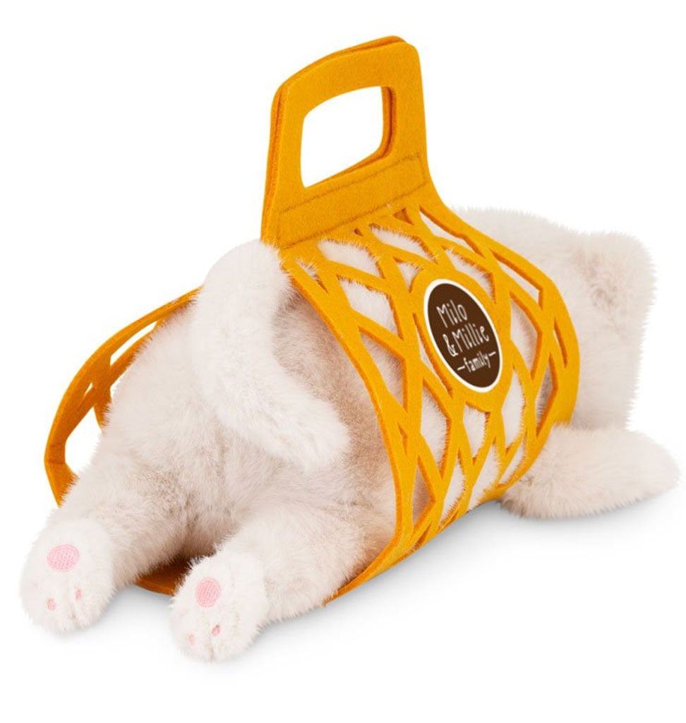 Orange Toys Orange Toys white plush cat from the Milo and Milly collection