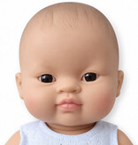 Paola Reina poppen Paola Reina baby doll boy Asian with underwear 34 cm